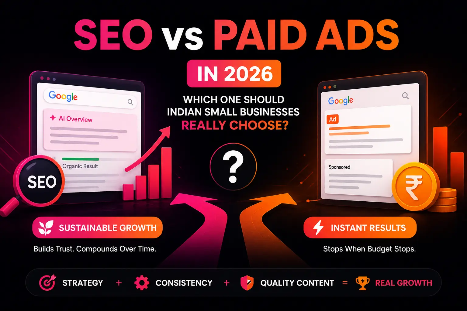 SEO vs Paid Ads in 2026: Which Delivers Better ROI for Indian Small Businesses?